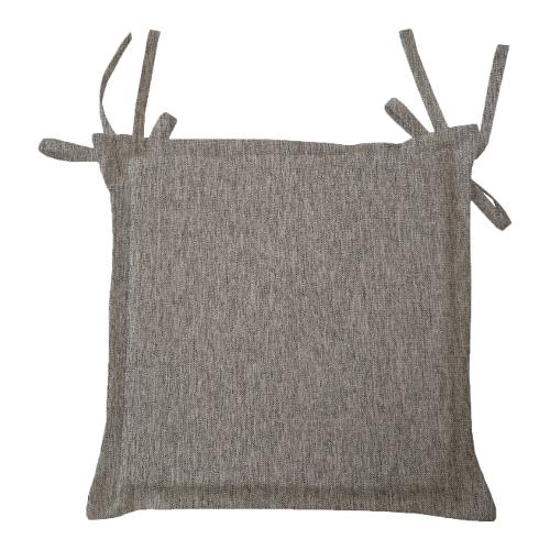 Cuscino seduta misto cotone Grigio chiaro 16 (42x42x4cm) Sfoderabile