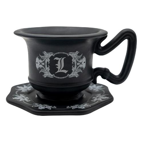 Tazza ceramica da Tè Light con piatto (200ml) DEATH NOTE Nero ABYMUGA618
