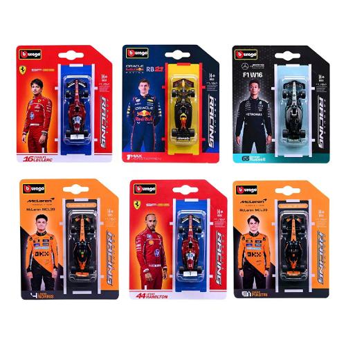 Automodello Teams F1 2025 scala 1:64 FORMULA RACING Assortito 18-60165