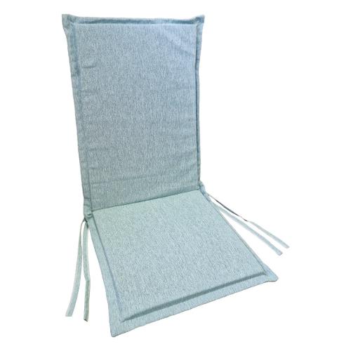 Cuscino poltrona misto cotone Dinner Acqua 14 (38x88x3,5cm) Sfoderabile