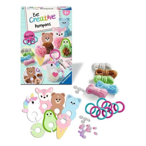 Set Pompon Kawaii portachiavi BE CREATIVE 12028010