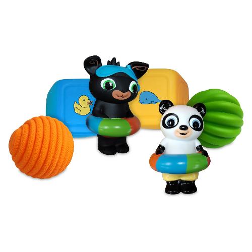 Set gioco bagno 6 pz personaggi e accessori BING 48431