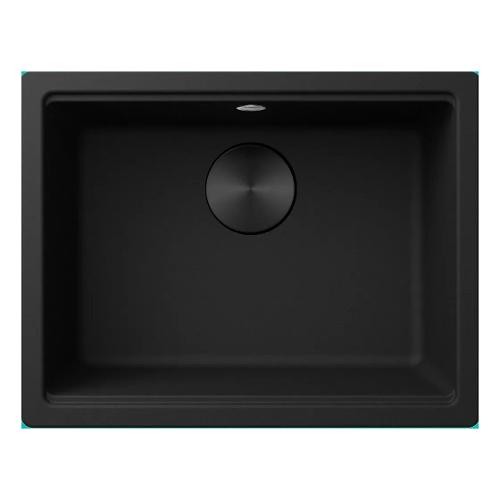 Lavello 1 vasca (55x43,5cm) TIME UM 105 Black edition Opaco LG210540BSOBKM