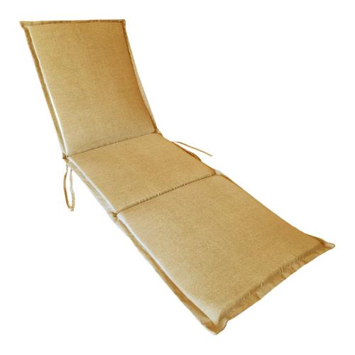 Cuscino lettino misto cotone Ocra 05 (56x180x3,5cm) Sfoderabile