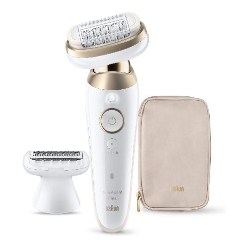 Epilatore SILK EPIL 9 Flex 3D (Ricaricabile) White e Gold SES9 030