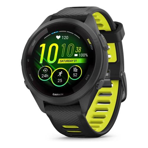 Smartwatch ( AMOLED ) FORERUNNER 265S Black e Yellow 42 mm 010 02810 13