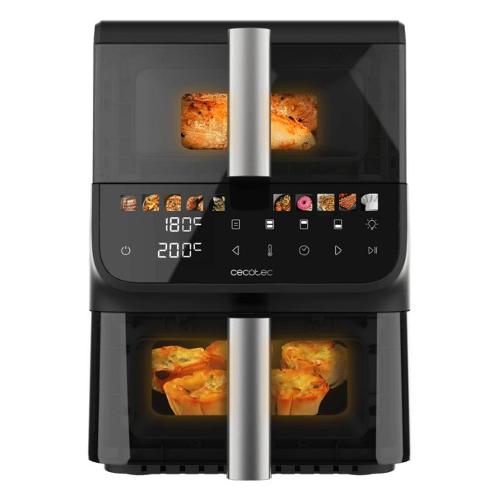 Friggitrice ad aria (10in1) 2000W (10Lt) CECOFRY DuoLevel 10000 DuoSize Window Black A01 EU01 109328