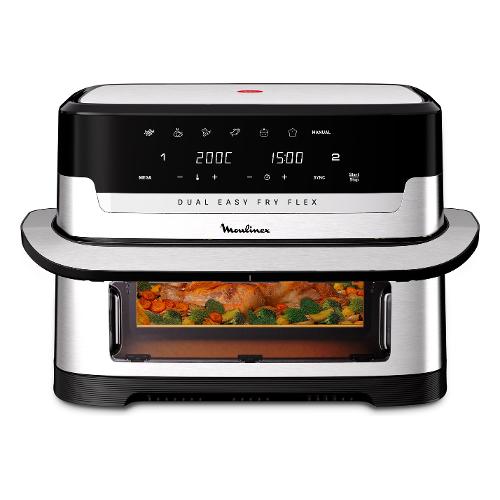 Friggitrice ad aria (7in1) 2700W (9Lt) DUAL EASY Fry Flex EZ922D Black e Inox 1510002882