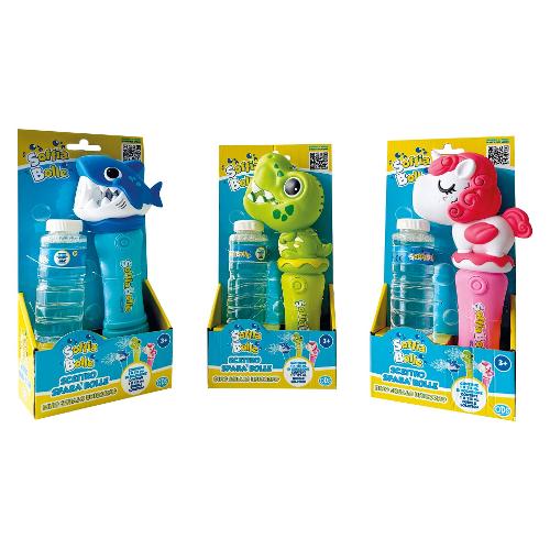 Scettro multibolle batteria con luci led (115ml) SOFFIABOLLE Assortito 34493