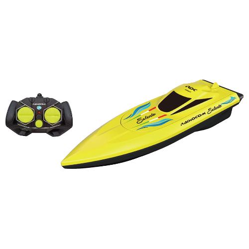 Motoscafo radiocomandato Salento 2,4 GHz (27cm) RADIOCOM WAVES Giallo 40806