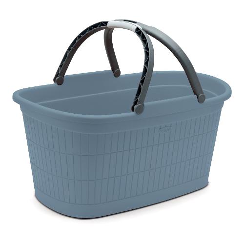 Cesta con manici (58x38x29,5cm) DOMUS HOME COLLECTION Smoky blue 91203
