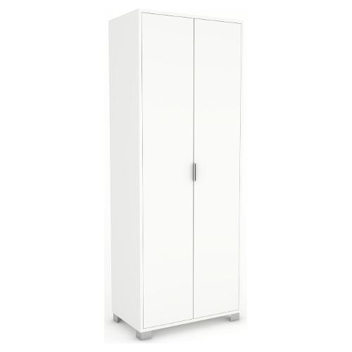 QUADRANTE 7cm54017 Armadio 2 Ante battenti Bianco neve (70cm)