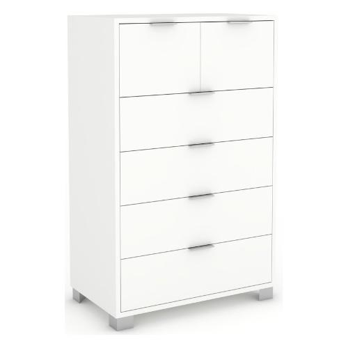 QUADRANTE 772 Cassettiera 6 Cassetti Bianco neve (70cm)