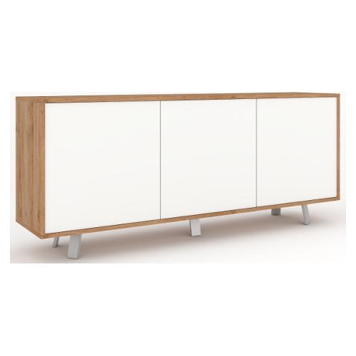 PUSH AND GO 7073k Madia Rovere cadiz e Bianco neve (175cm) Mobile KIT