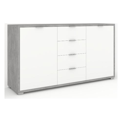 DOUBLE Db879 Madia Cemento e Bianco neve (155cm)