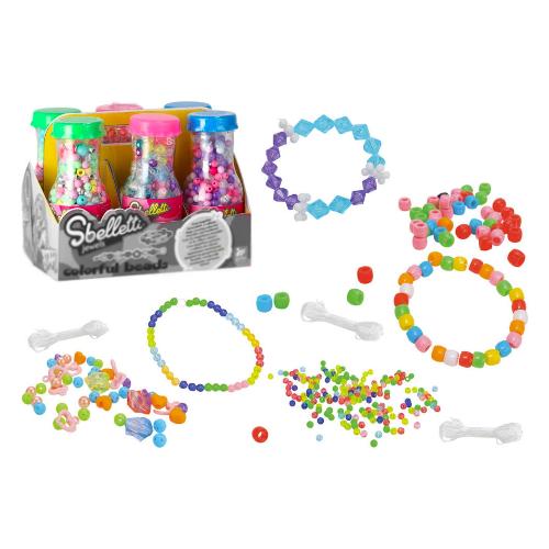Perline plastica in barattolo SBELLETTI Assortito Multicolore 42742
