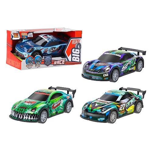 Automodello Race a frizione con luci e suoni BIG ROAD Assortito 43037