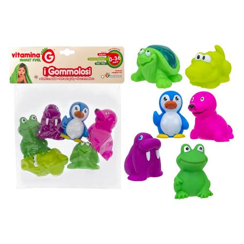 Set animali marini Gommolosi 6 pz VITAMINA G Assortito 05279