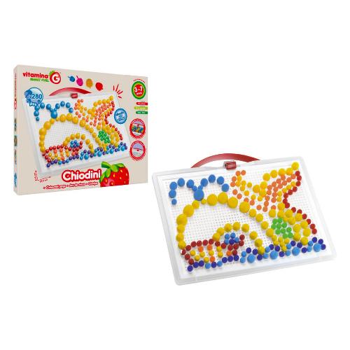 Set chiodini 280 pz valigetta/tavoletta misti multicolore VITAMINA G 05652