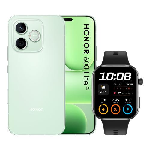 Smartphone 6,6" 600 LITE Bundle Watch 2i 5G Sprout green ( 256GB Ram 8GB 6520 mAh ) BNDH600LGN2IB