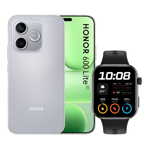 Smartphone 6,6" 600 LITE Bundle Watch 2i 5G Velvet grey ( 256GB Ram 8GB 6520 mAh ) BNDH600LGY2IB