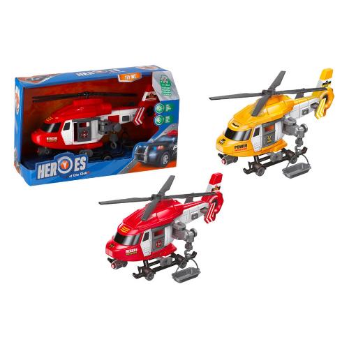 Elicottero giocattolo con luci e suoni (30cm) HEROES Assortito 43028