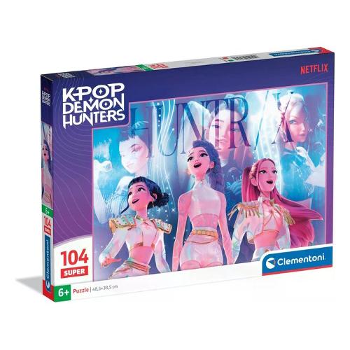 Puzzle 104 pz Super Color 4-6a (48,5x33,5cm) K POP DEMON HUNTERS Assortito 83971