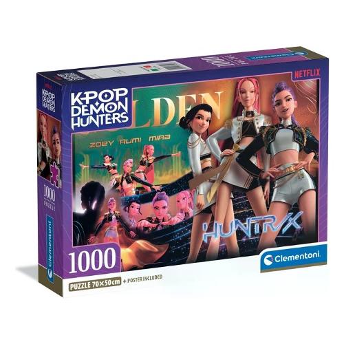 Puzzle 1000 pz con poster incluso 18a+ (70x50cm) K POP DEMON HUNTERS Assortito 83970