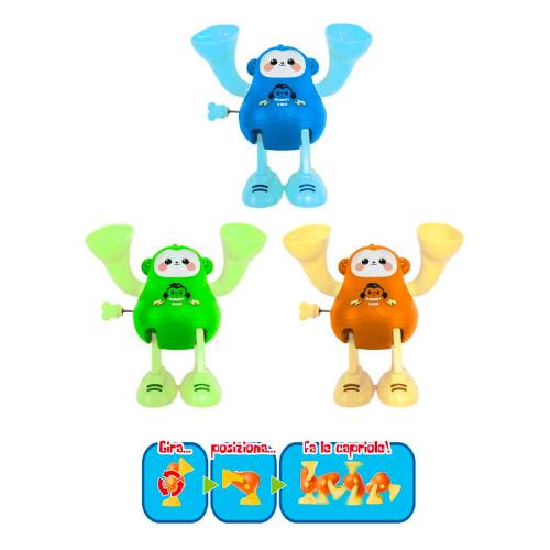Lisetta scimmietta capriolante a molla W’TOY Assortito 43155
