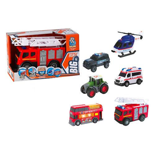 Veicolo ruota libera luci e suoni (14cm) BIG ROAD Assortito 43125