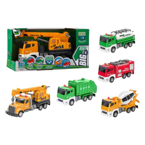 Camion lavoro frizione con luci e suoni (15cm) BIG ROAD Assortito 43127