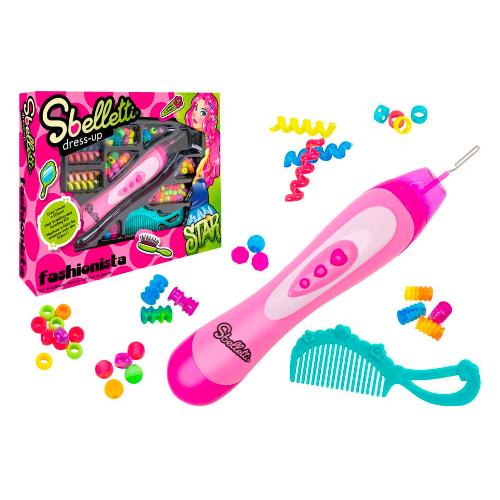 Set parrucchiera Crea trecce Star con perline SBELLETTI 41075