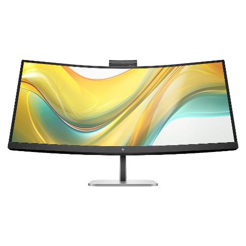 Monitor 34" ( LED 3440x1440 UWQHD 100Hz ) SERIE 5 PRO 534pm Conferencing Curvo Black e Silver 9E0Z2UT