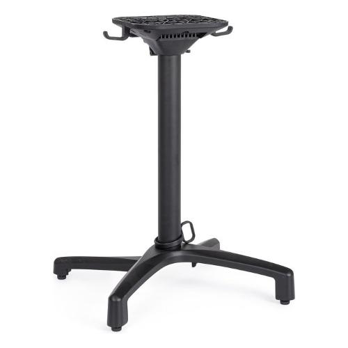 Basamento tavolo alluminio, nylon ELSA Nero 0808044