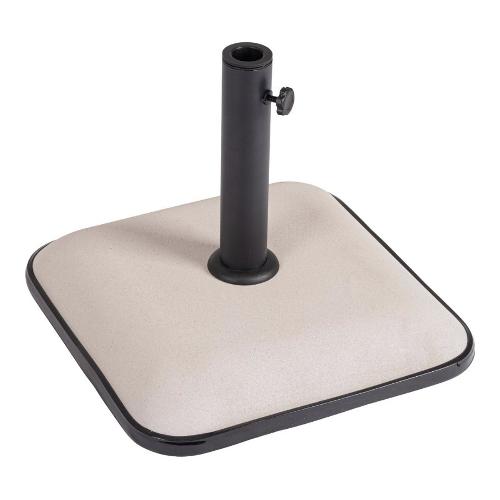Base ombrellone cemento, resina, acciaio BARRY Qu 25 Kg Bianco 0796033