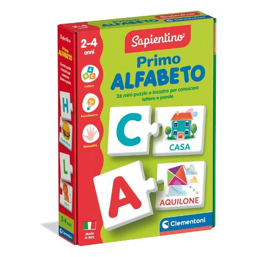 Gioco prescolare Primo Alfabeto mini puzzle SAPIENTINO 16839