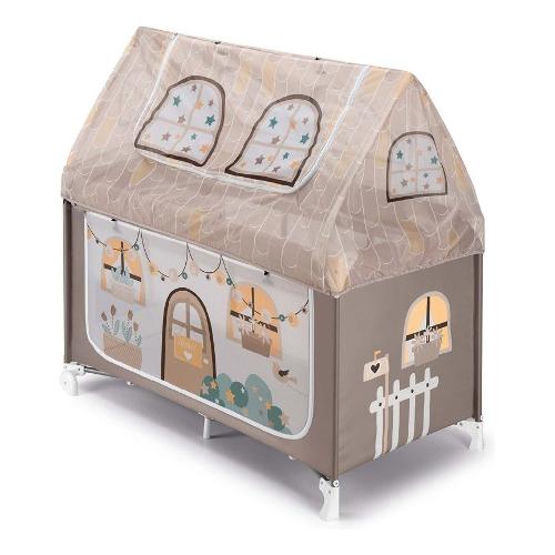 Lettino viaggio casetta pieghevole (128,5x73x120cm) DAILY DOLCI SOGNI Beige L114 BE