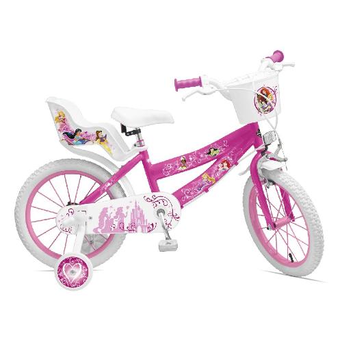 Mountain Bike acciaio ( 1 vel ) 14" con rotelle SPORT ONE Fucsia e Bianco 120145105