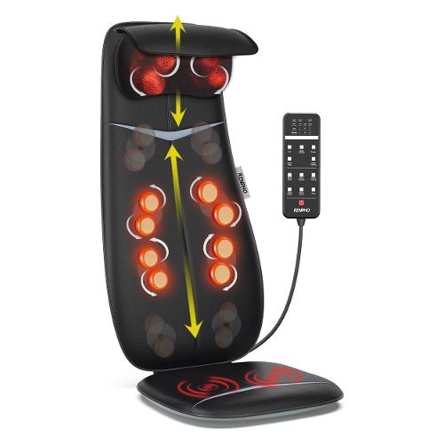 Cuscino massaggiatore SHIATSU Neck & Back Massage Cushion Black PEU RF BM076 BK