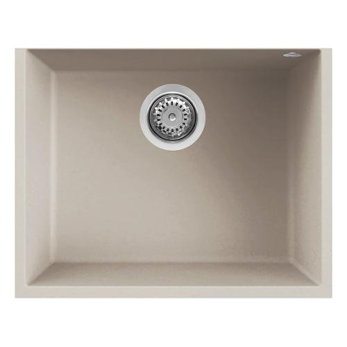 Lavello 1 vasca (54x44cm) QUADRA 105 SOTTOTOP Bianco soft Opaco LGQ10539BSO