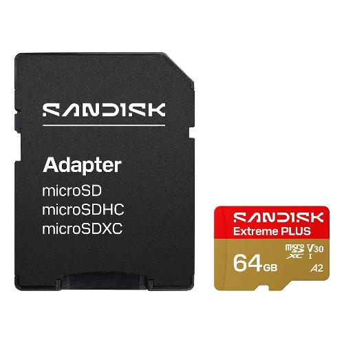 MicroSD 64GB EXTREME Plus SDSQXBU 064G GU6MA
