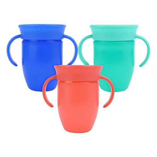 Tazza bimbo bordo antigoccia 360°con manici (210ml) Assortito NV04040