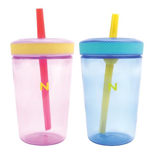 Tazza bimbo con cannuccia antiversamento (443ml) Assortito NV04049