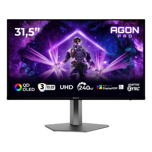 Monitor 31,5" ( OLED 3840x2160 UHD 4K 240Hz ) AGON PRO Black e Gray AG326UZD2