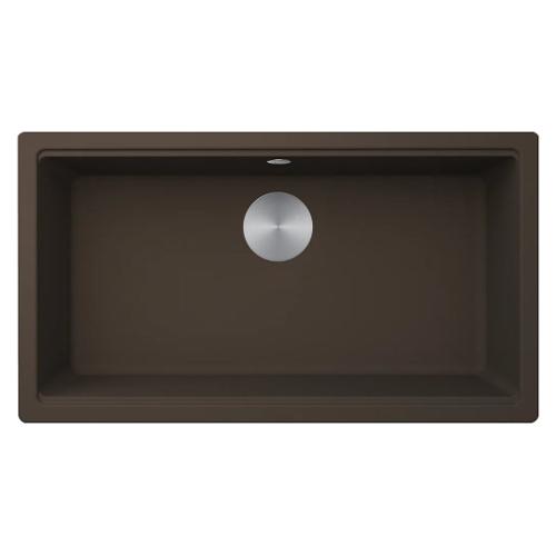 Lavello 1 vasca (75x43,5cm) TIME UM 130 Espresso Opaco LG213078BSO