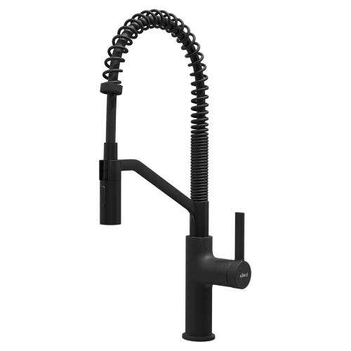 Miscelatore lavello semiprofessionale doccetta RIVER Nero MOKRIVBK