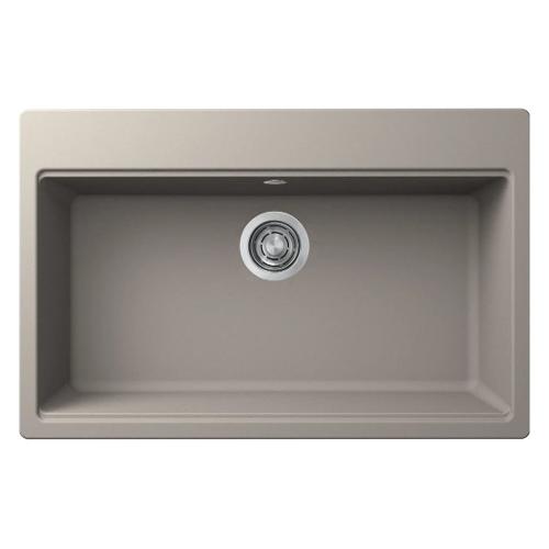 Lavello 1 vasca (79x51cm) TIME 130 Tortora Opaco LG213043