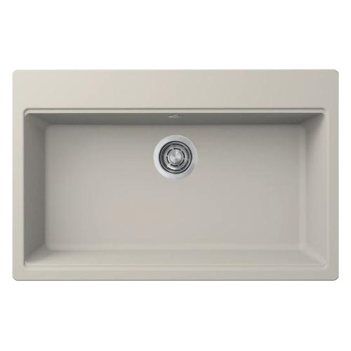 Lavello 1 vasca (79x51cm) TIME 130 Bianco soft Opaco LG213039