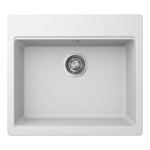 Lavello 1 vasca (57x51cm) TIME 105 Bianco Opaco LG210568