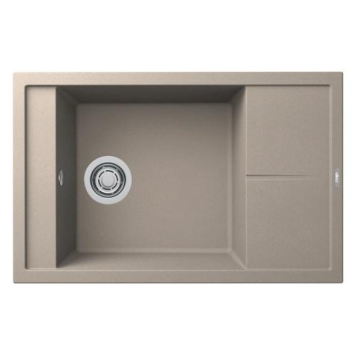 Lavello 1 vasca (78x50cm) UNICO 305 Tortora Opaco LGU30543